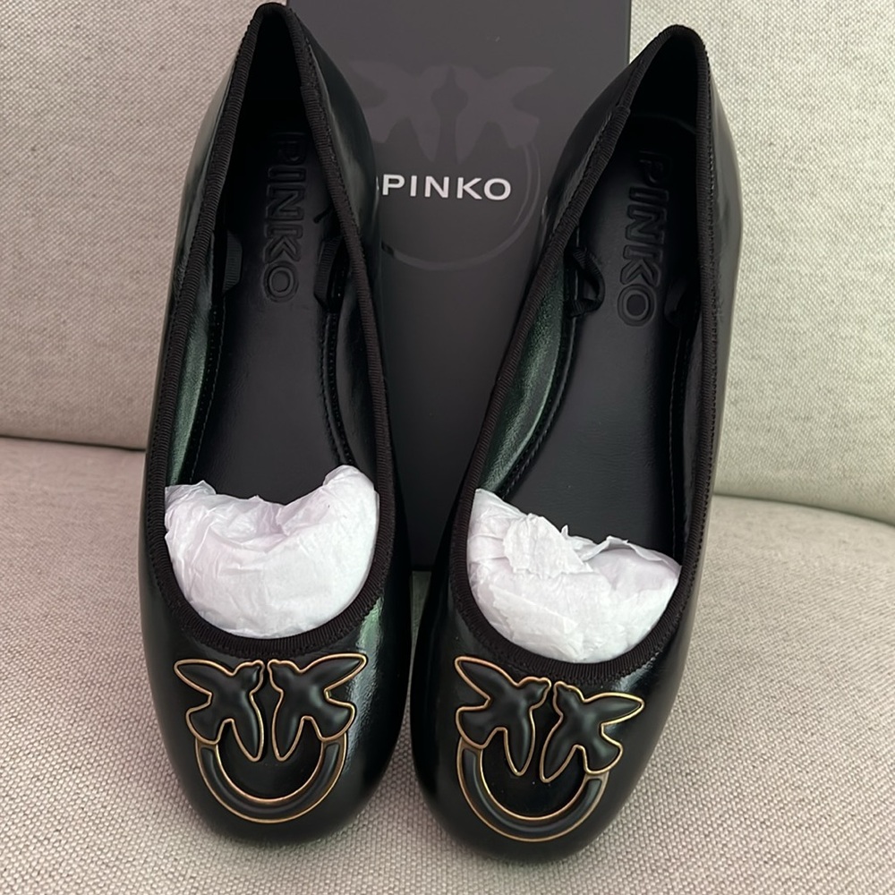 NEW In Box Pinko Love Birds Ballet Flats - Picture 4 of 6